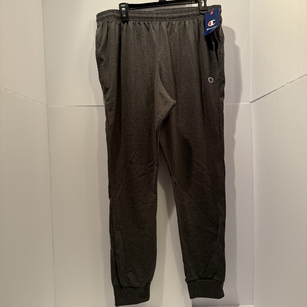 men's champion sweatpants size large new with tags grey